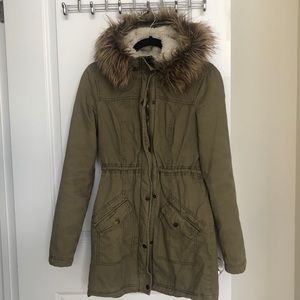 HOLLISTER Sherpa lined parka/utility jacket
